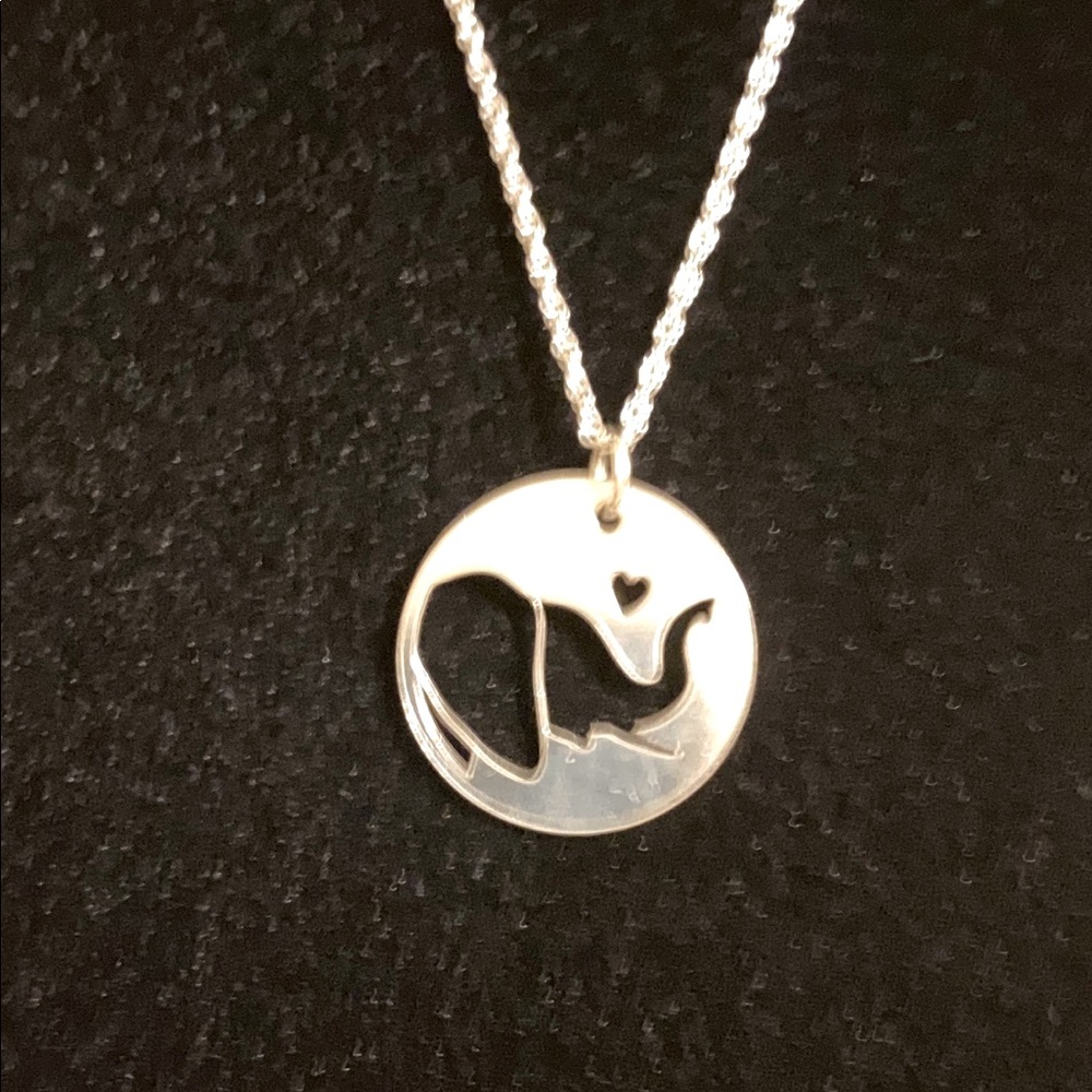 Sterling elephant necklace